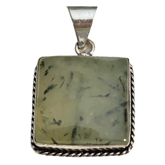 Jewelry - 269 ❤️ Prehnite Gemstone Crystal Stone Pendant Necklace